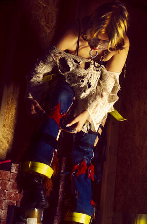 Ratchet strap pants and weremaul top