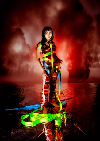 Caitrin CelleVega's micro-collection from Oklahoma Fashion Alliance 2025 - I SET MYSELF ON FIRE