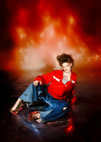 Caitrin CelleVega's micro-collection from Oklahoma Fashion Alliance 2025 - I SET MYSELF ON FIRE