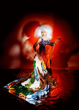 Caitrin CelleVega's micro-collection from Oklahoma Fashion Alliance 2025 - I SET MYSELF ON FIRE